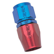 Russell Performance -6 AN Red/Blue Straight Full Flow Hose End - 610020