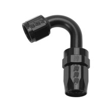 Russell Performance -8 AN Black 120 Degree Full Flow Swivel Hose End - 613415