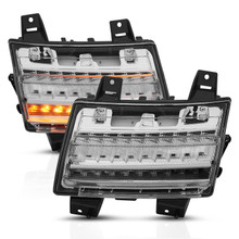 ANZO 18-19 Jeep Wrangler JL LED Chrome Clear w/ Sequential Signal - 511082