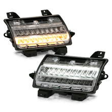 ANZO 18-19 Jeep Wrangler JL Halogen Chrome Clear w/ Sequential Signal - 511083