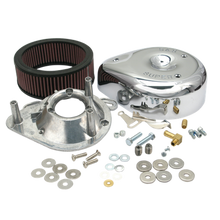S&S Cycle 84-92 BT/86-90 Sportster Models Teardrop Chrome Air Cleaner Cover for S&S Super E/G Carb - 17-0399