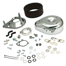 S&S Cycle 91-06 Carbureted XL Sportster Models Teardrop Air Cleaner Kit - Chrome - 17-0448
