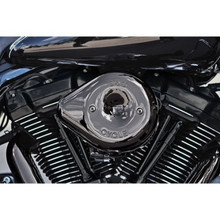 S&S Cycle 17-23 M8 Models Lava Chrome Stealth Teardrop Air Cleaner Kit - 170-0781