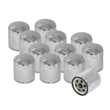 S&S Cycle Shovelhead Models Oil Filters - Chrome - 12 Pack - 310-0240