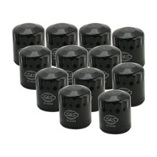 S&S Cycle 99-18 BT/2017+ M8/X-Wedge Black Oil Filter - 12 Pack - 310-0241