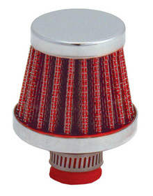 Spectre Breather Filter 10mm Flange / 2in. OD / 1-3/4in. Height - Red - 3992