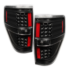 Xtune Ford F150 09-14 LED Tail Lights Black ALT-JH-FF15009-LED-BK - 9025624