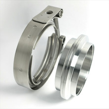 Stainless Bros 3.0in 304SS V-Band Assembly - 2 Flanges/1 Clamp - 603-07610-0002