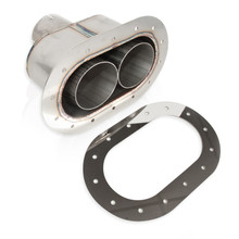 Stainless Works Oval Through-Body Tip With Tubes - ST2814