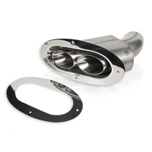 Stainless Works Angled-Oval Through-Body Tip With Tubes - ST2815