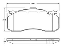 StopTech Street Touring 08-09 BMW 128i/135i Coupe Front Brake Pads - 308.13710