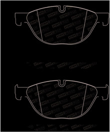 StopTech 09-17 BMW 5-Series Street Brake Pads w/Shims - Front - 308.14090