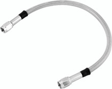Twin Power 18 Inch Clear Coated Dot Stainless Steel Hose AN-3 - 035918