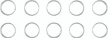 Twin Power 84-Up Evo BT and XL and M8 Exhaust Gaskets Replaces 65324-83 Tapered 10 Pk - 043206