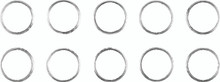 Twin Power 84-Up Evo BT and XL and M8 Exhaust Gaskets Replaces 65324-83 Extreme Performance 10 Pk - 043207