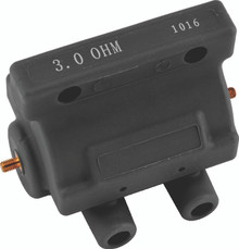 Twin Power 85-03 Big Twin and XL Ignition Coil Black Replaces H-D 31614-83A 3 Ohm Late Style - 210069