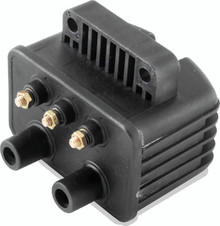 Twin Power Big Twin and XL Custom Application Ignition Coil Black Single Fire Dual Output 3 Ohm - 210074