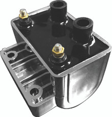 Twin Power 65-79 Big Twin and XL Ignition Coil Chrome Replaces H-D 31609-65A 5 Ohm - 210535
