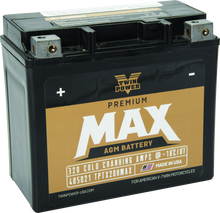 Twin Power GYZ-20H Premium MAX Battery Replaces H-D 65991-82B Made in USA 320 CCA - 485021