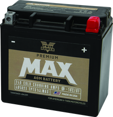 Twin Power GYZ-16HL Premium MAX Battery Replaces H-D 65958-04 Made in USA 240 CCA - 485023