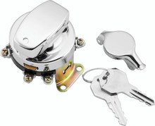 Twin Power 36-72 FL Chrome Fat Bob Style Ignition Switch - 492237