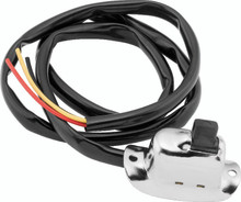 Twin Power 36-69 FL 52-72 XL and Custom Use Chrome Headlight Switch Replaces H-D 70060-29 With Wires - 492581