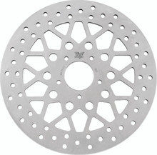 Twin Power 08-13 FLH FLT 08-16 FLHR 06-17 Dyna Front 11.8 Solid Rotor Mesh Stainless - 666824