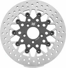 Twin Power 08-Up FLH FLT Rear 11.8in Floating Rotor Mesh Black - 666826