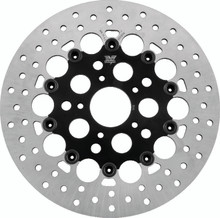 Twin Power 84-17 Big Twin Exc 11.8 and Lug Mount 84-13 XL Front 11.5 Floating Rotor W/Holes Black - 666833