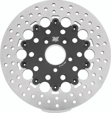 Twin Power 84-17 Big Twin Exc 08-17 FLH FLT Rear 11.5 Floating Rotor Black Hole - 666839