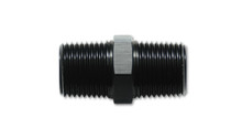 Vibrant 1/4in NPT x 1/4in NPT Straight Union Pipe Adapter Fitting - Aluminum - 10371