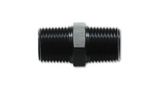 Vibrant 1/4in NPT x 1/4in NPT Straight Union Pipe Adapter Fitting - Aluminum - 10371