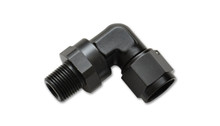 Vibrant -4AN to 1/8in NPT Female Swivel 90 Degree Adapter Fitting - 11381