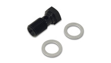 Vibrant Aluminum Banjo Bolt w/ 2 Washers (M12x1.5 20mm LG) - Anodized Black - 11457