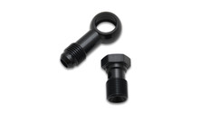 Vibrant Single -4AN 7/16-24 Aluminum Male Banjo Adapter Assembly - 11563