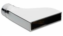 Vibrant 7.75in x 1.875in Rectangular SS Exhaust Tip (Camaro Style) - with 2.5in Inlet - 1606