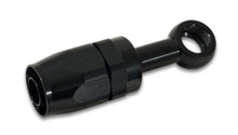 Vibrant -8AN Banjo Hose End Fitting for use with M12 or 7/16in Banjo Bolt - Aluminum Black - 24083