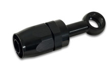 Vibrant -10AN Banjo Hose End Fitting for use with M14 or 9/16in Banjo Bolt - Aluminum Black - 24104