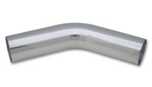 Vibrant 2.25in O.D. Universal Aluminum Tubing (45 degree bend) - Polished - 2886