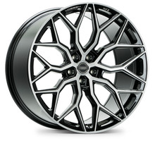 Vossen HF-2 20x9 / 5x120 / ET35 / Flat Face / 72.56 - Brushed Gloss Black Wheel - HF2-0B02