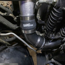 Wehrli 06-10 GM LBZ/LMM Duramax Passenger Side Intercooler Outlet Elbow Kit - Gloss Black - WCF100466-GB