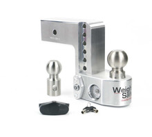 Weigh Safe 6in Drop Hitch w/Built-in Scale & 3in Shank (10K/21K GTWR) - Aluminum - WS6-3