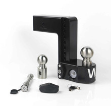 Weigh Safe 8in Drop Hitch w/Built-in Scale & 3in Shank (8K/21K GTWR) w/WS05 - Black Cerakote - WS8-3-KA-CER-BLA