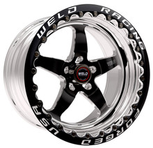 Weld S71 17x11 / 5x115mm BP / 5.8in. BS Black Wheel (Medium Pad) - Black Single Beadlock MT - 71MB7110W58F