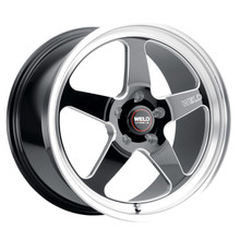 Weld S104 20x9.5 Ventura 5x135 ET13 BS5.75 Gloss BLK MIL DIA 87.1 - S10409586P13