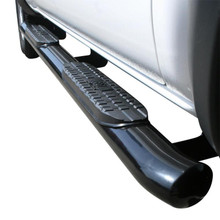 Westin 2005-2018 Toyota Tacoma Double Cab PRO TRAXX 4 Oval Nerf Step Bars - Black - 21-22775