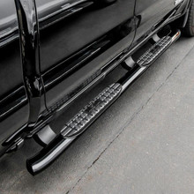 Westin 19-20 Chevrolet/GMC Silverado/Sierra 1500 Double Cab PRO TRAXX 4 Oval Nerf Step Bars - Black - 21-24125