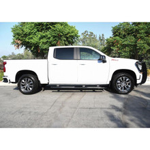 Westin 2019 Chevrolet Silverado/Sierra 1500 Crew Cab Non LD PRO TRAXX 4 Oval Nerf Step Bars - Black - 21-24135