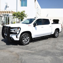 Westin 2019 Chevrolet Silverado/Sierra 1500 Crew Cab Platinum 4 Oval Nerf Step Bars - Black - 21-4135