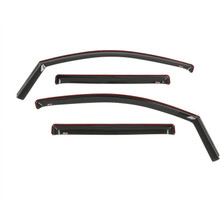 Westin 2016-2018 Nissan Titan XD/Titan Wade In-Channel Wind Deflector 4pc - Smoke - 72-69483